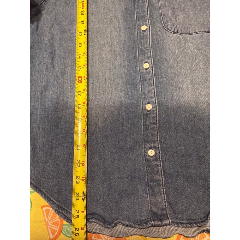 Western Womens Universal Thread Denim Button Down Shirt S Blue - Picture 3 of 6